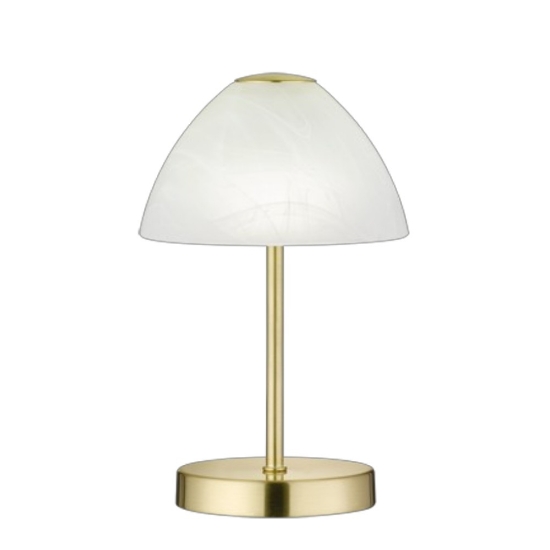 Lampada da tavolo per soggiorno led 3000k dimmerabile ottone satinato