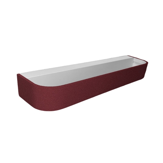 Applique led 30w cct 3000k 4000k dimmerabile da parete moderna bordeaux