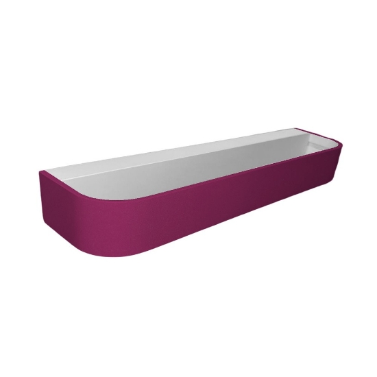Applique led 30w cct 3000k 4000k dimmerabile 42cm moderna da parete magenta