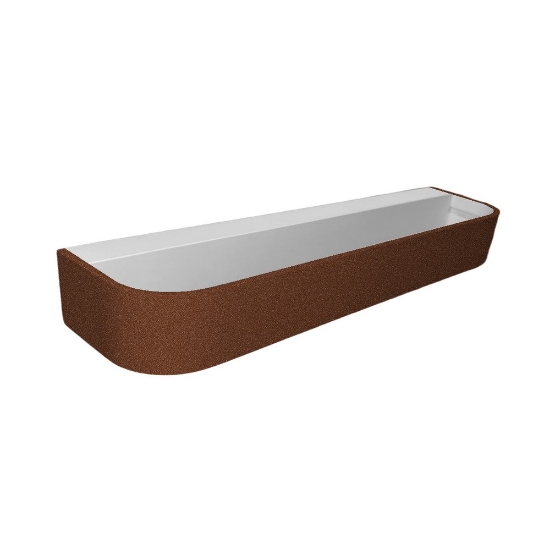 Applique led 30w cct 3000k 4000k dimmerabile moderna da parete rame opaco