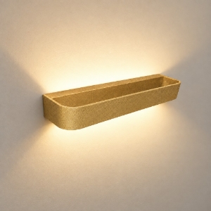 Applique moderna da parete oro opaco led 30w cct 3000k 4000k dimmerabile