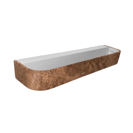 Applique led 30w cct 3000k 4000k dimmerabile da parete moderna foglia rame