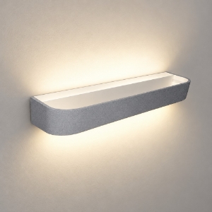 Applique da parete led 30w cct 3000k 4000k dimmerabile moderna grigio perla