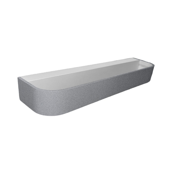 Applique da parete led 30w cct 3000k 4000k dimmerabile moderna grigio perla