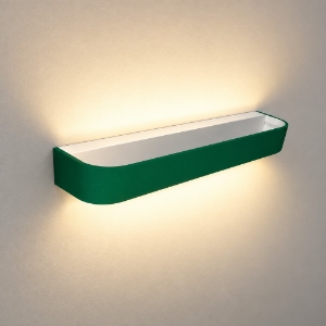 Applique da parete moderna verde bosco led 30w cct 3000k 4000k dimmerabile