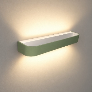 Applique led 30w cct 3000k 4000k dimmerabile moderna da parete verde salvia