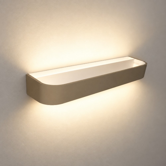 Applique moderna da parete sabbia bagnata led 30w cct 3000k 4000k dimmerabile