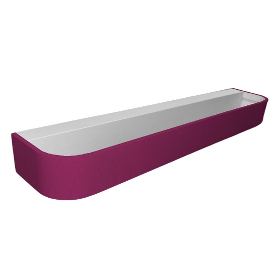 Applique led 50w cct 3000k 4000k moderna da parete magenta 52cm