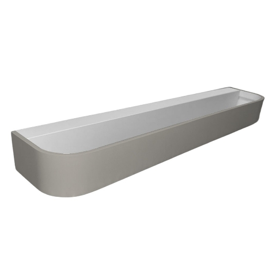 Applique led 50w cct 3000k 4000k moderna da parete tortora 52cm