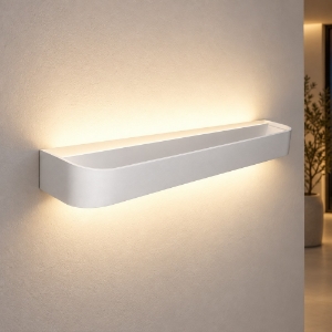 Applique da parete led 50w cct 3000k 4000k moderna bianca 52cm