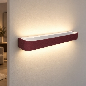 Applique led 38w cct 3000k 4000k da parete moderna bordeaux per cucina