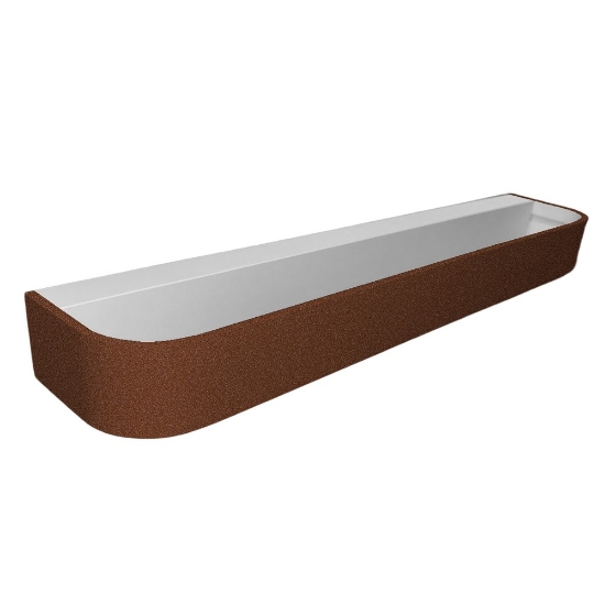 Applique led 38w cct 3000k 4000k dimmerabile moderna da parete rame opaco