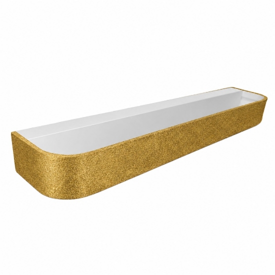 Applique moderna da parete oro opaco led 38w cct 3000k 4000k