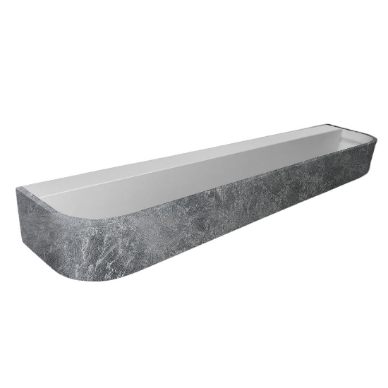Applique moderna da parete foglia argento led 38w cct 3000k 4000k dimmerabile
