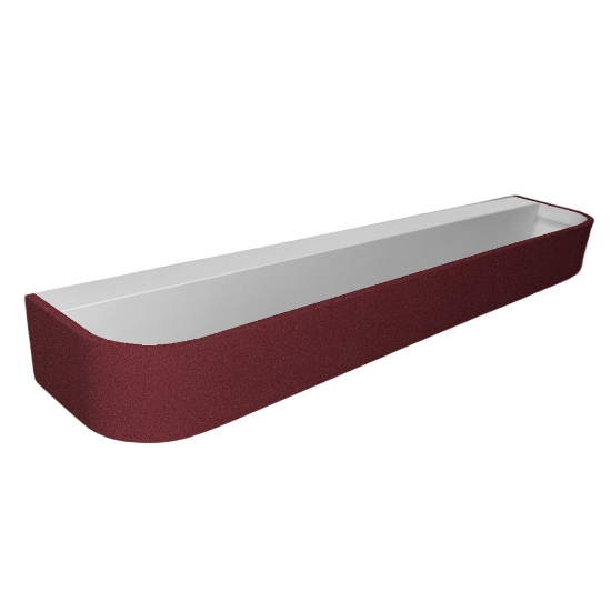 Applique led 50w cct 3000k 4000k da parete moderna bordeaux 52cm