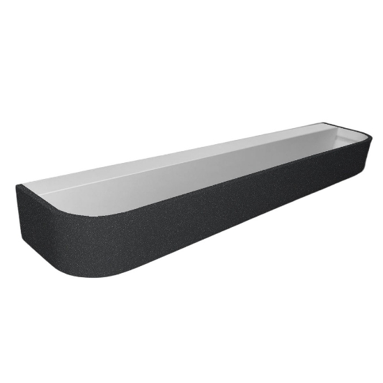 Applique moderna antracite da parete led 50w cct 3000k 4000k 52cm