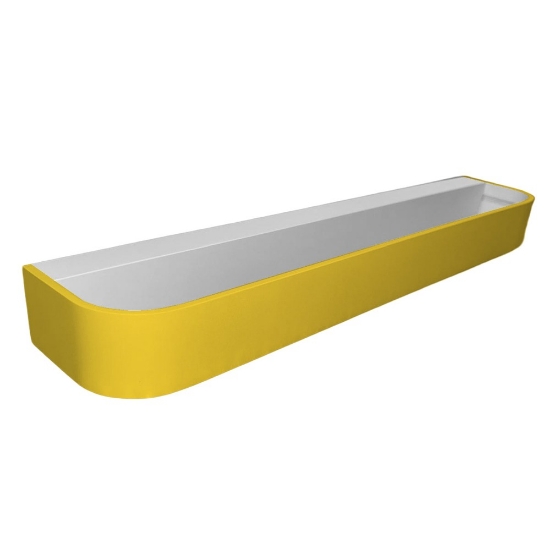 Applique da parete moderna giallo girasole led 50w cct 3000k 4000k 52cm