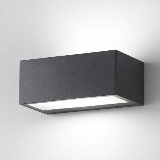 Perenz applique da esterno step rettangolare antracite da esterno ip54