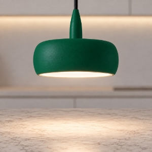 Lampada a sospensione moderna verde bosco per sala da pranzo led 10w 3000k