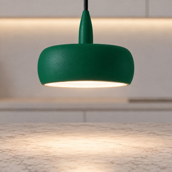 Lampada a sospensione moderna verde bosco per sala da pranzo led 10w 3000k