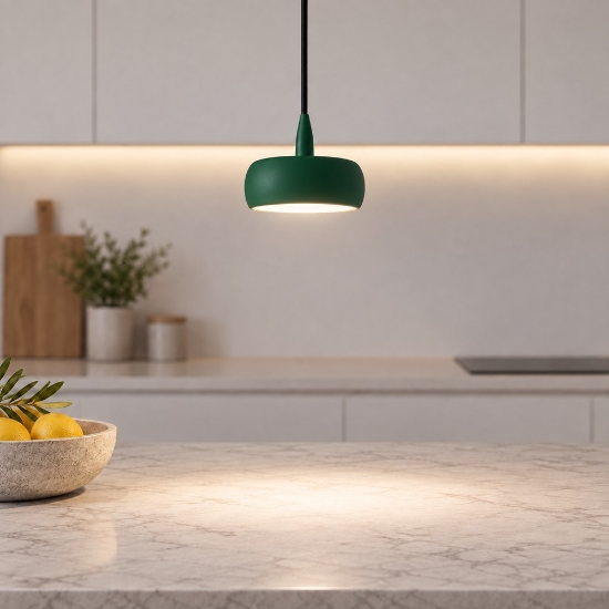 Lampada a sospensione moderna verde bosco per sala da pranzo led 10w 3000k