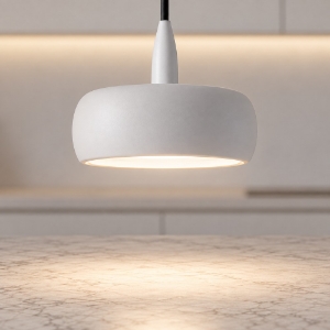 Lampada a sospensione led 10w 3000k moderna bianca per sala da pranzo