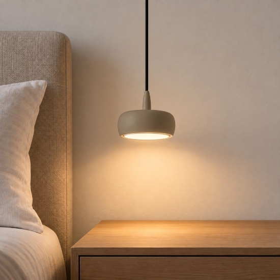 Lampada moderna a sospensione sabbia bagnata led 10w 3000k per isola cucina