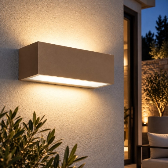 Perenz step applique rettangolare da esterno corten ip54