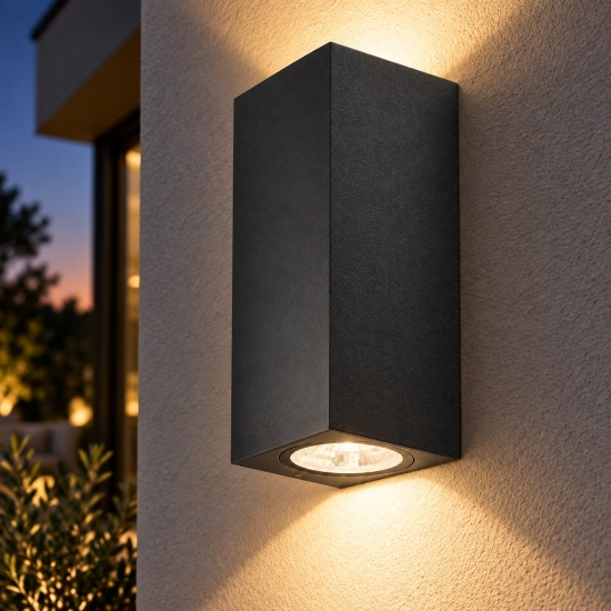 Applique da esterno parallelepipedo antracite perenz monolite ip65
