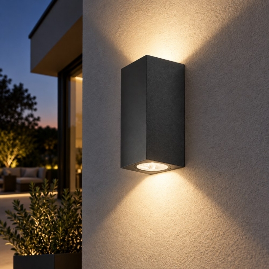 Applique da esterno parallelepipedo antracite perenz monolite ip65