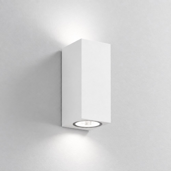 Applique da esterno moderna bianca ip65 17cm