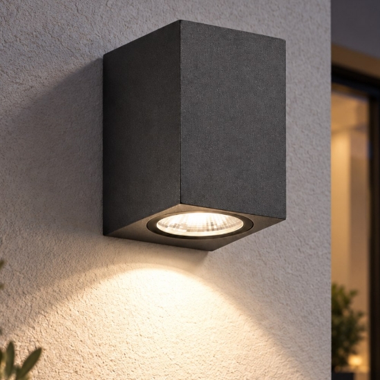 Perenz monolite applique da esterno parallelepipedo antracite ip65