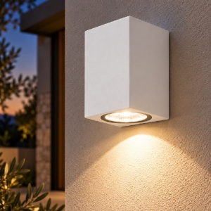 Perenz monolite applique da esterno moderna bianco ip65