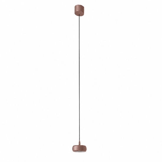 Lampada led 10w 3000k moderna a sospensione oro rosato per comodini camera da letto