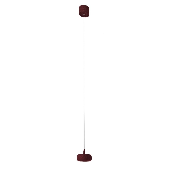 Lampada led 10w 3000k a sospensione tonda moderna bordeaux per isola cucina