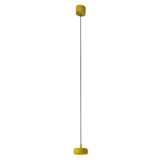 Lampada led 10w 3000k moderna a sospensione giallo girasole per isola cucina
