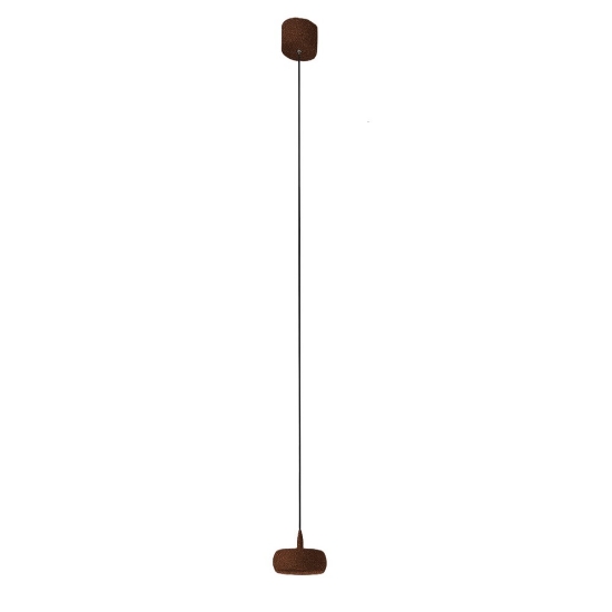 Lampada led 10w 3000k moderna a sospensione rame opaco per comodini camera da letto