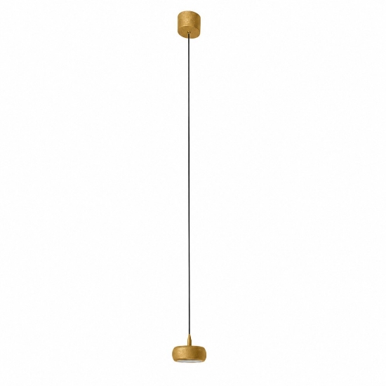 Lampada a sospensione led 10w 3000k moderna oro opaco per sala da pranzo