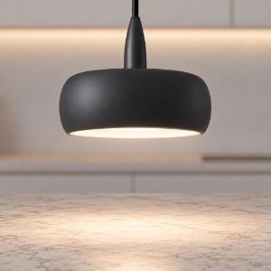Lampada moderna nera a sospensione led 10w 3000k per bancone