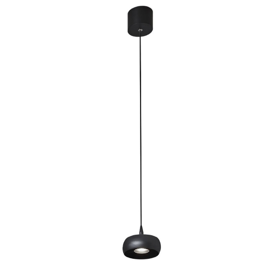 Lampada moderna nera a sospensione led 10w 3000k per bancone