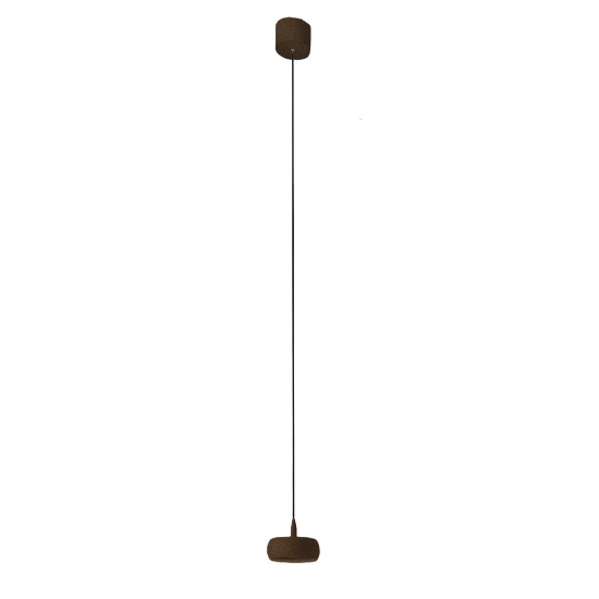 Lampada led 10w 3000k moderna a sospensione ruggine per isola cucina