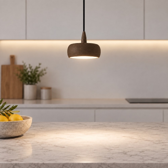 Lampada led 10w 3000k moderna a sospensione ruggine per isola cucina