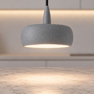 Lampada a sospensione led 10w 3000k moderna grigio perla per sala da pranzo