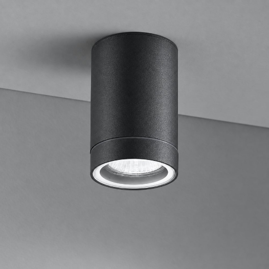 Faretto da esterno a soffitto cilindro antracite perenz pendo ip44
