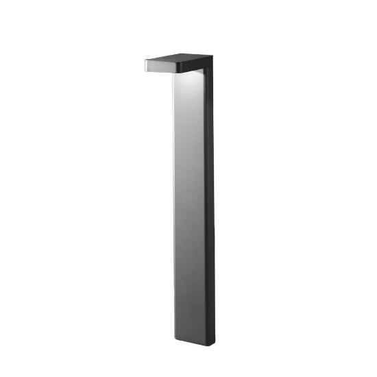 Lampione moderno antracite da giardino led 10,5w 3000k ip65 70cm