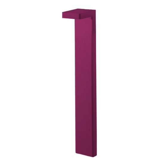 Paletto led 10,5w 3000k ip65 moderno lampione da esterno giardino magenta