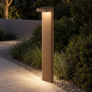 Lampioncino led 10,5w 3000k ip65 moderno da esterno giardino ruggine