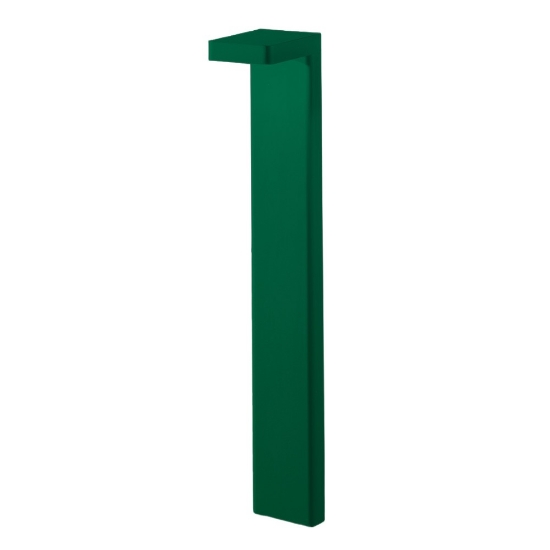 Paletto lampione da giardino moderno verde bosco led 10,5w 3000k ip65