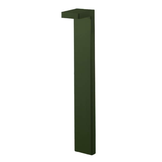 Lampione led 10,5w 3000k ip65 70cm da esterno giardino moderno verde oliva