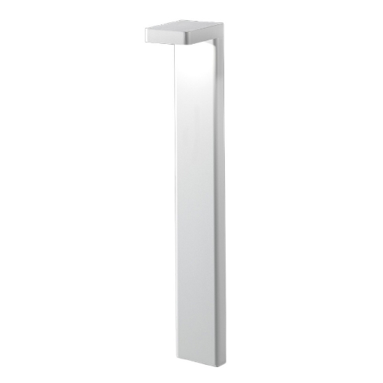 Paletto lampione per esterno giardino led 10,5w 3000k ip65 moderno bianca